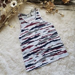 Etre Cecile White Camouflage Clouds Racer Back